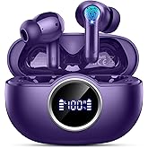 Rinsmola Bluetooth 5.4 Earbuds, 2025 Wireless Headphones Hi-Fi Stereo Ear Buds, 4 ENC Noise Cancelling Mic, 40+Hrs USB-C in-Ear Earphone, IP-X7 Waterproof Sport Workout Gym for Laptop Pad Android iOS