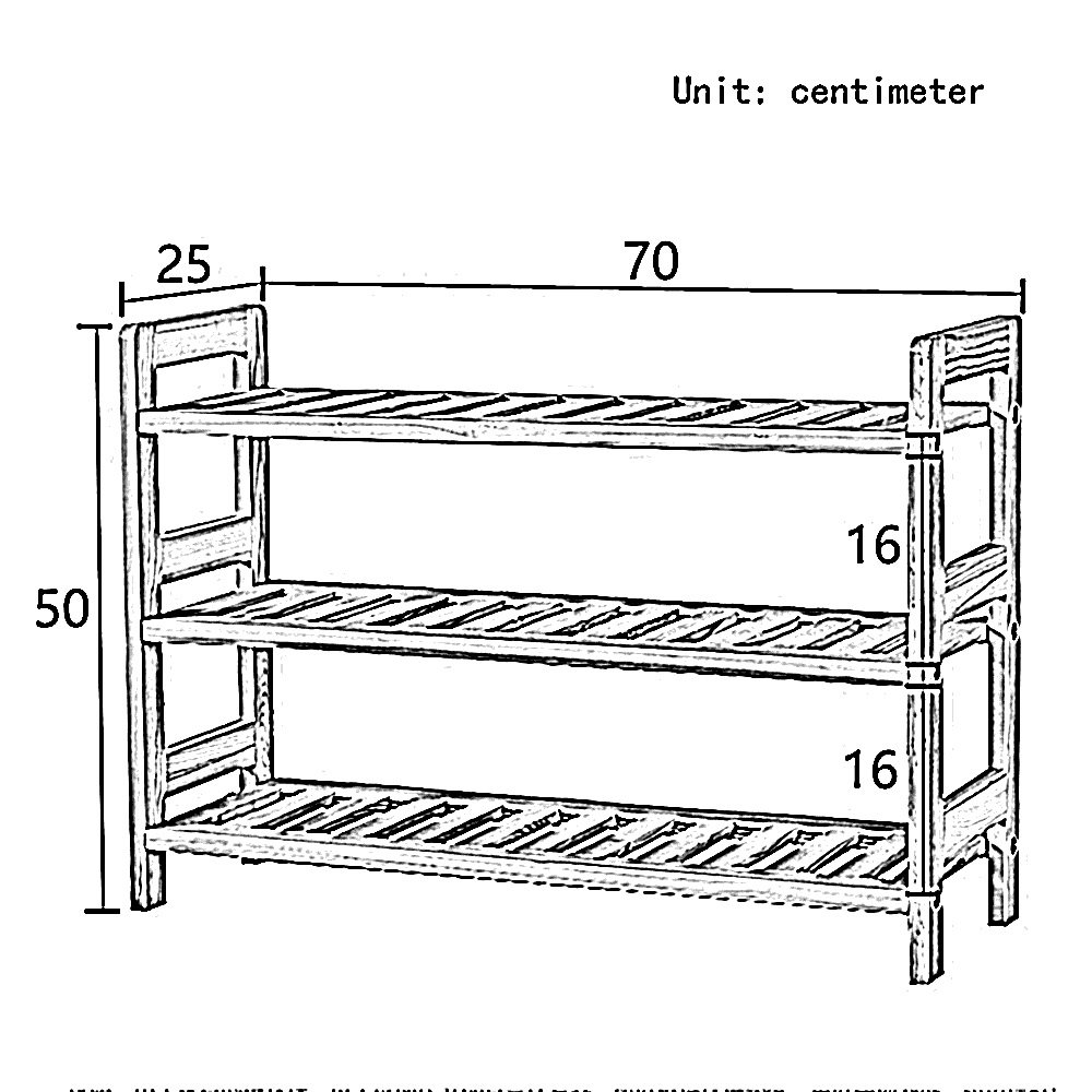 größe : 70 * 25 * 78cm mehrschichtiger einfacher Schuh