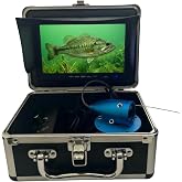7" Underwater Fishing Camera 1080P HD Fish Finder | 12 IR + 12 White LEDs, 30m Cable, Waterproof Ice Fishing, For Boat, Lake &amp; River