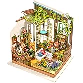 Rolife Dollhouse DIY Miniature Set Garden House LED Model Building Kit Hobby CraftHome Decor-Christmas Birthday Gifts for Women Friends (Miller's Garden)