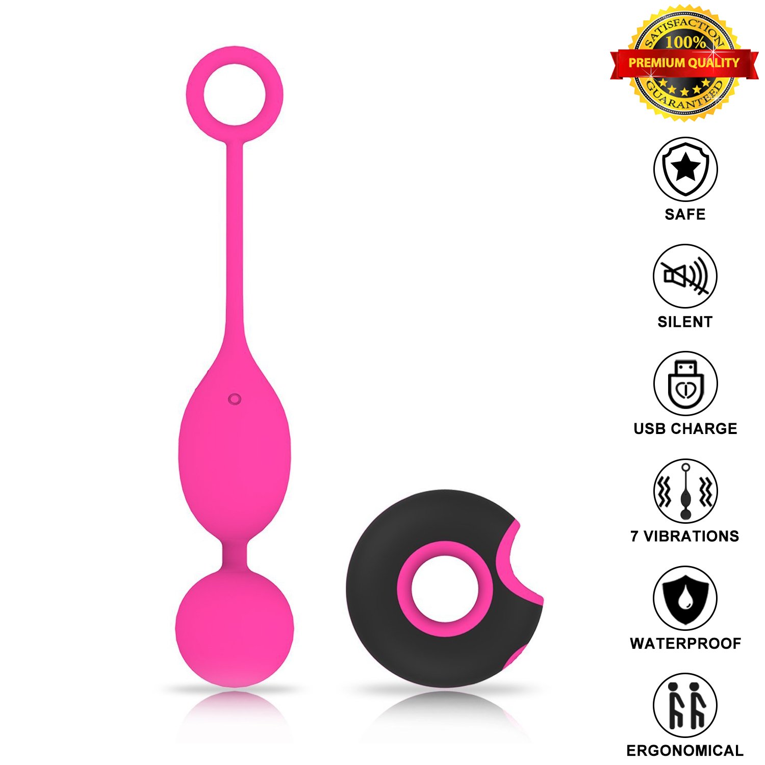 Vibrators Bullet Eggs USB Vibrator Egg USB Rechargeable Wireless Remote Control Louviva Vibrating Egg Silicone Bullet Eggs LED Light 7 Stimulation Pleasure Adult Sex Toys Vibe for Women or Couples