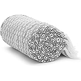 Americanflat 50x60 Throw Blanket - Soft and Breathable Cotton Throw Blanket for Couch, Bed, Chair - Decorative Blankets Perfect for Home or Outdoor Use - Cloud Grey and White Mini Diamond Design