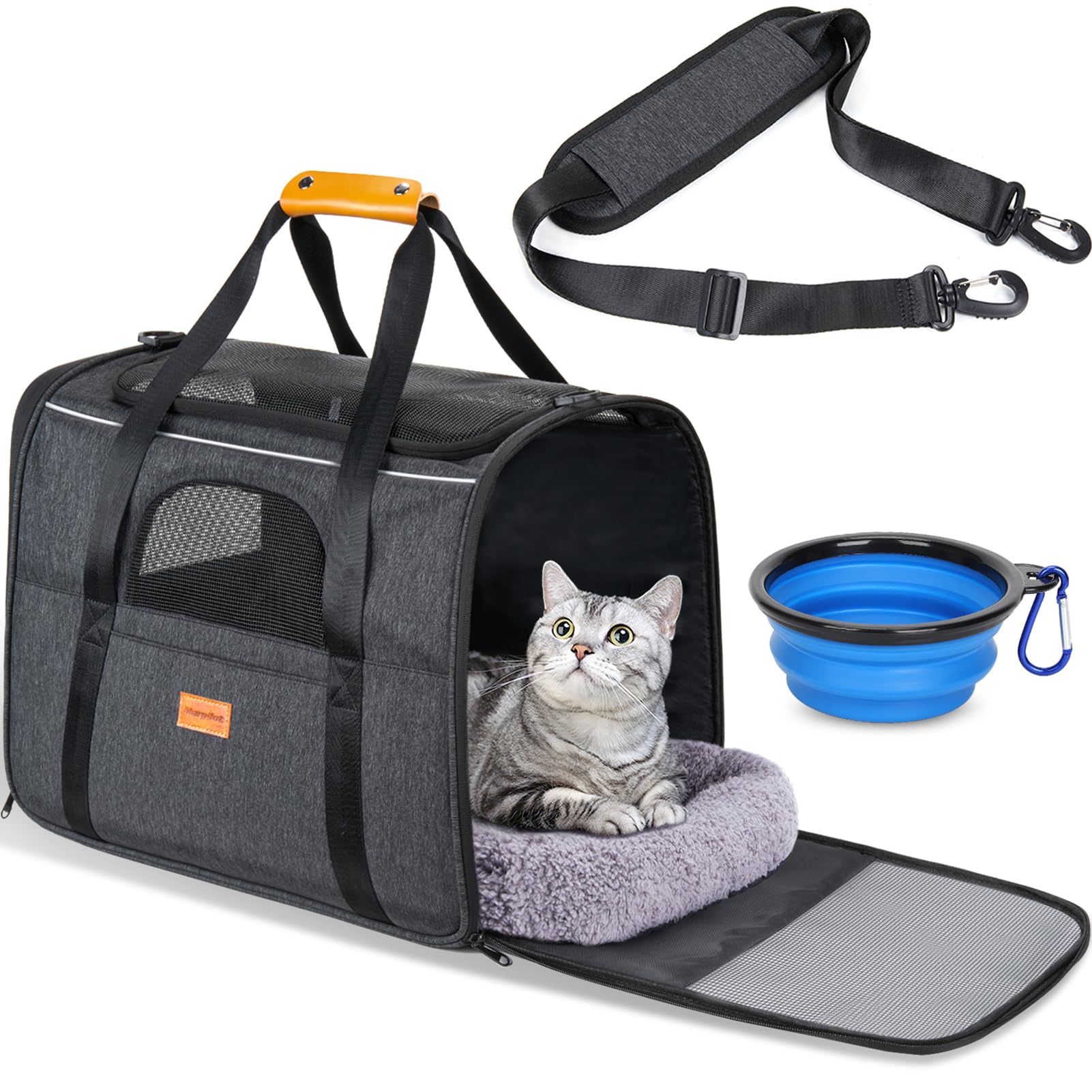 Morpilot Cat Carrier - Soft Sided Cat Carrier Large for Big Medium Cats ...