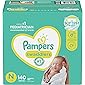 Diapers Newborn/Size 0 (< 10 lb), 140 Count - Pampers Swaddlers Disposable Baby Diapers, Enormous Pack (Packaging May…