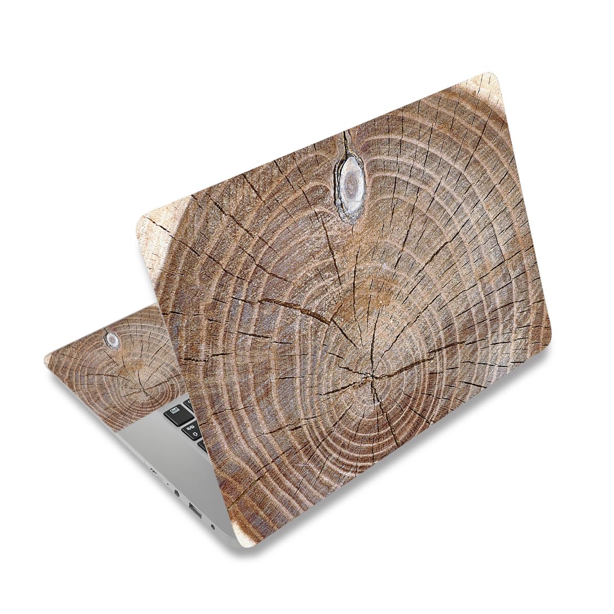 Laptop Skin Sticker Decal,12" 13" 13.3" 14" 15" 15.4" 15.6 inch Laptop Vinyl Skin Sticker Cover Art Protector Notebook PC (Free 2 Wrist Pad Included), Decorative Waterproof Removable, Wood Art