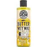 Chemical Guys Butter Wet Wax - Deep Wet Shine Car Wax for Cars, Trucks, SUVs, RVs, and More, Easy On/Off Liquid Formula, Banana Scent - 16 fl oz