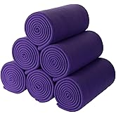 CAI TENG Fleece Throw Blanket Pack of 6 Blankets Bulk for Couch Bed 50x60 Kids Blanket Polar Fleece Fabric Soft Cozy Travel Blankets Lightweight Small Throws Baby Wedding Gifts Yard Purple