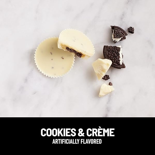 SLIMFAST LOW CARB CHOCOLATE SNACKS, KETO FRIENDLY FOR WEIGHT LOSS WITH 0G ADDED SUGAR & 4G FIBER, COOKIES & CRÈME, 12 COUNT