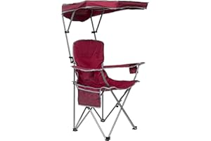Quik Shade Max Shade High and Wide Folding Camp Tilt UV Sun Protection Canopy Chair
