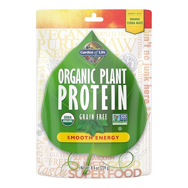 GARDEN OF LIFE ORGANIC PLANT PROTEIN SMOOTH ENERGY...