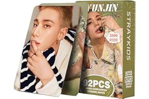 PYAJUU Stray Kids Photocards 92PCS Kpop Straykids Hollow Photocard Set Stray Kids 60PCS Giant Album Cards 32PCS Sticker Pack Boys and Girls Card (HYUNJIN)