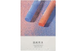 Oil Pastel Paint Paper, Art Supplies Drawing Paper Pure Wood Pulp Oil Pastel Sketchbook Oil Painting Paper Pad(21x14.8cm A5)
