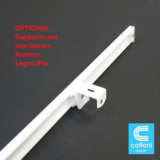 Bastone Binario Per Tenda A Pacchetto A Vetro Professionale A 3 Calate In Alluminio Bianco Lunghezza 150 Cm Comando A Destra Attacco Soffitto 87475386