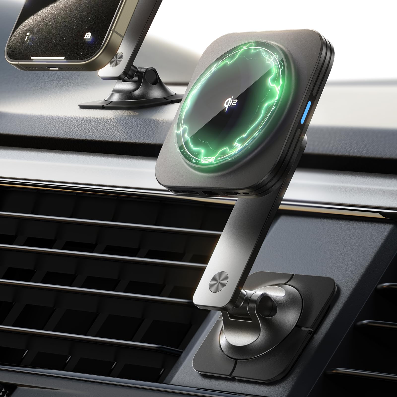 ESR Qi2 15W 車載充電器 ブラックの商品画像