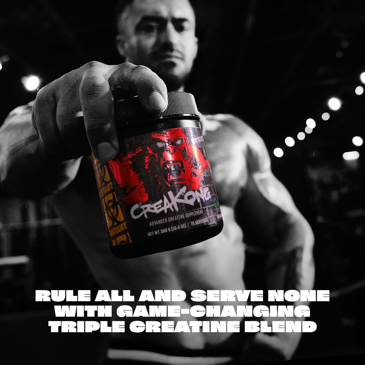 Mutant CREAKONG – Advanced Creatine Supplement with Triple Creatine Blend for Muscle Strength, Size & Performance – Unflavoured, Banned Substance Tested– 2.2 lbs