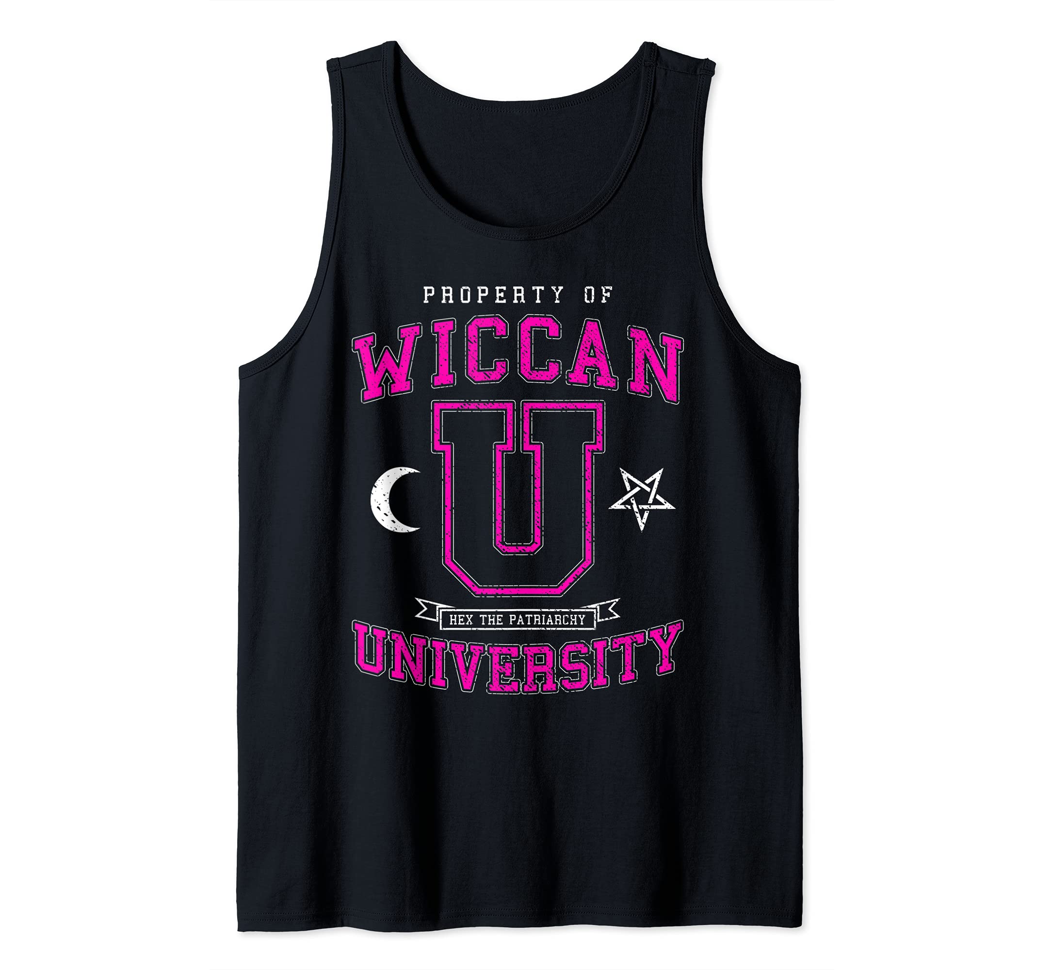 Wiccan University Hex The Patriarchy Vintage Witch Varsity Tank Top