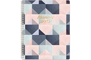 INDEME 2025 Planner - 9" x 11" Planner Weekly and Monthly 2025, from JAN. 2025 to DEC. 2025, Calendar Planner 2025 with Monthly Tabs, Twin-Wire Binding, Inner Pocket, Productive Life