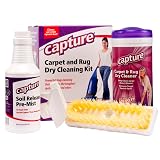 Capture Carpet Total Care Kit 100 - Home Couch and Upholstery, Car Rug, Dogs & Cats Pet Carpet Cleaner Solution - Strength Odor Eliminator, Stains Spot Remover, Non Liquid & No Harsh Chemical
