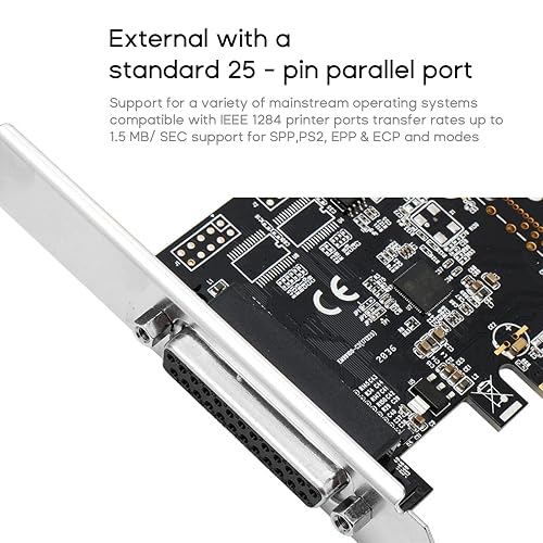 Yjcnelcr PCIe to Parallel Expansion Card PCI Express to 25pin