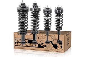 KUIPERAUTO 4PCS Front & Rear Complete Shock Strut Spring Assembly Compatible for 2002-2005 Ford Explorer,Fit for 2002-2005 Mercury Mountainee,171398 171322