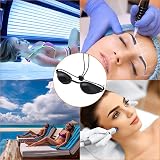 Guador 8 Pcs Black Solarium Safety Glasses UV Eye Protection for Sunbed IPL LED view 7