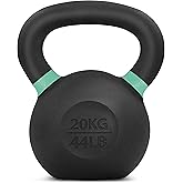 Yes4All Kettlebell Weights Cast Iron/Kettlebells Powder Coated - Strength Training, Home Gym, Full-body Exercises
