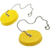2 PC S53-063 Dust Cover Cap Replacement for Bradley Eye Face Wash Station | Yellow plastic covers protect spray heads from dust and debris; replace cracked, loose, worn or missing eyewash caps.