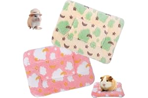 MANSHU Small Animal Plush Bed, Bunny Bed, for Bunny, Squirrel, Hedgehog 2 Pcs.