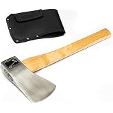 The Ace of Spades (3rd Generation): World Axe Throwing League Premium Competition Throwing Axe with Throwing Hatchet Nylon Sheath and Hickory Wooden Handle (Patented Design)