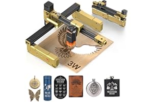 Artilume T1 Laser Engraver, 3000mW Foldable Laser Engraver Machine Higher Accuracy Wood Cutter and Portable Engraving Machine