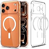 Spigen for iPhone 17 Pro Max Case, Ultra Hybrid MagFit [TPU Covered Camera Control] [Anti-Yellowing] [Compatible with Magsafe] - Clear