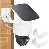 2Pack Adjustable Corner Mount Bracket for Eufy Security SoloCam S340/E30/E42 Metal Wall Mount for Eufy S340 with Coverage of 270&deg; on Both Sides of The House, Reduce Blind Spots, Keep 360&deg; Swivel