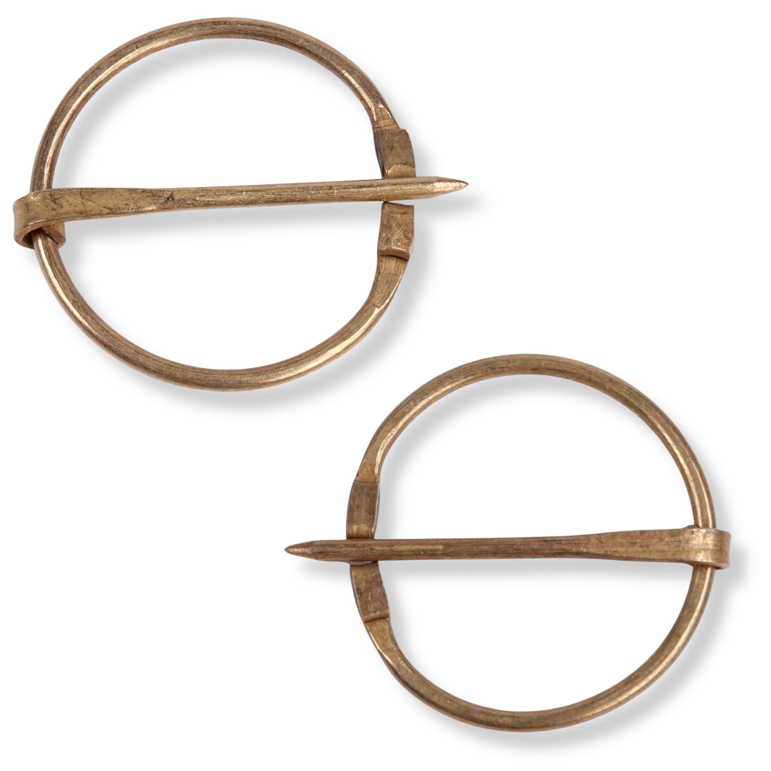 HEMAD Medieval Fibula (Set of 2 pcs) Brass 3 cm Diameter