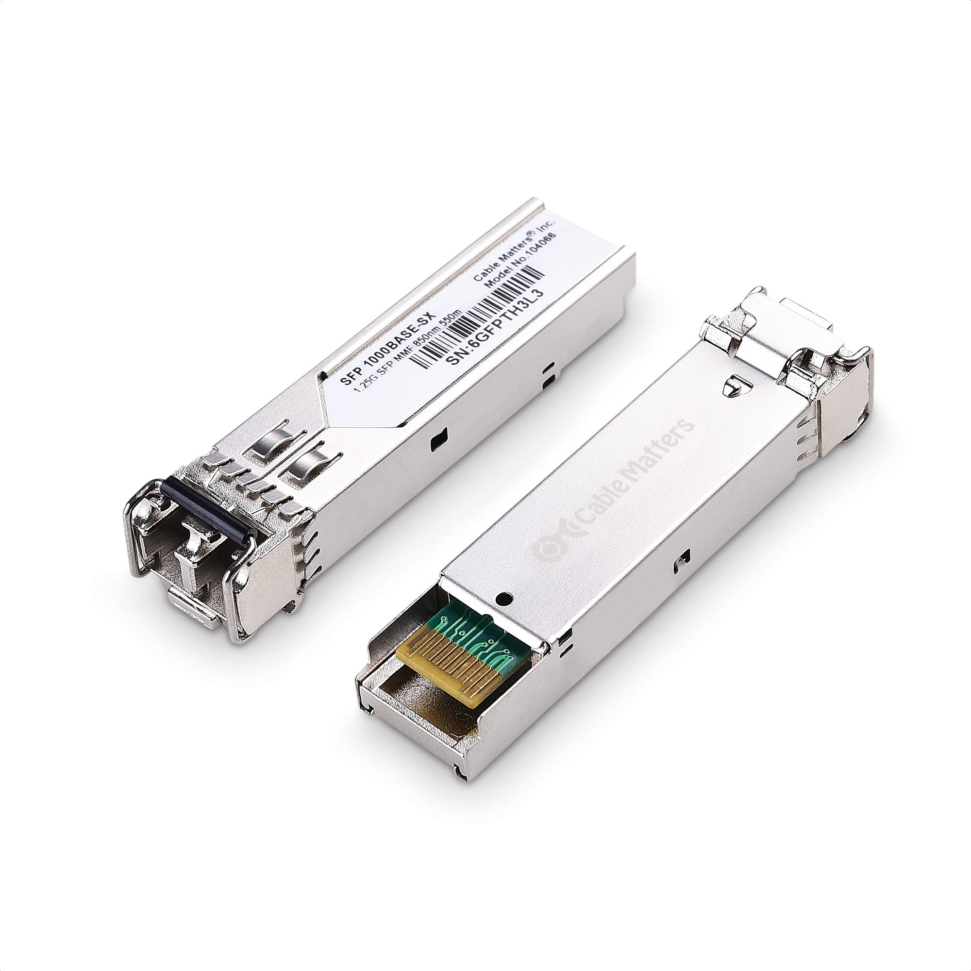 Cable Matters 2-Pack 1000BASE-SX SFP to LC Multi