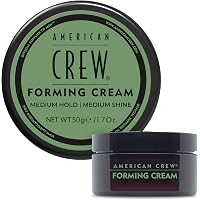 American Crew Men's Hair Forming Cream, Like Styling Gel with Medium Hold & Shine, Travel Size, 1.7 oz