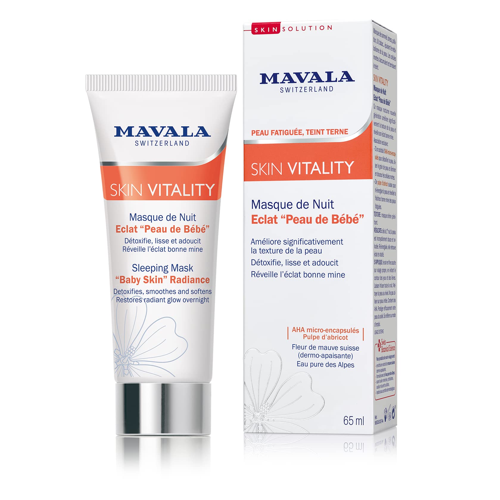 MAVALA SKIN VITALITY Sleeping Mask "Baby Skin" Radiance, 65 ml