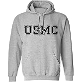 zerogravitee USMC Athletic Marines Hooded Sweatshirt in Gray