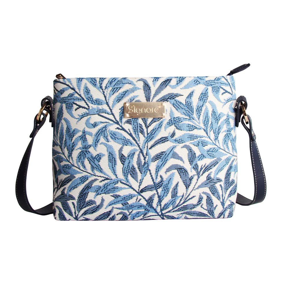 Signare Tapestry Women Mini Satchel Cross-body Bag William Morris Willow Bough (XB02-WIOW)(Size: S)