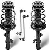 Front Struts Assembly Fit for 2008-2013 Toyota Highlander, Shock Absorber &amp; Sway Bars End Links, Replace 172484 K90344 (4Pcs)