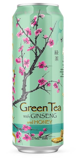 ARIZONA, GREEN TEA WITH GINSENG & HONEY, 23 FL OZ