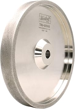 Tru Grind 20 3 Cm Cbn Schleifscheibe 180er Kornung 2 5 Cm Breit 1 3 Cm Bohrung Zum Scharfen Von Hochgeschwindigkeitsstahl Holzdrehwerkzeugen Amazon De Baumarkt
