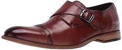 STACY ADAMS mens Desmond Cap Toe Monk Strap
