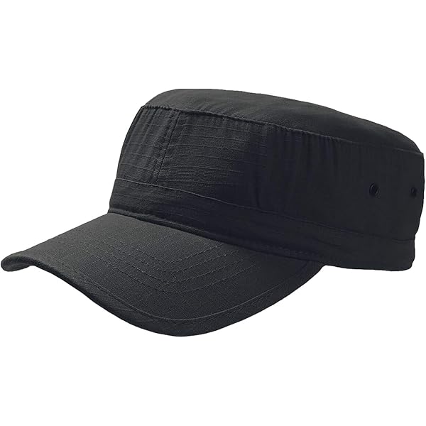 Atlantis - Gorra De 6 Paneles Y Visera Plana Con Cierre Regulable Paquete De 2 Negro Gris