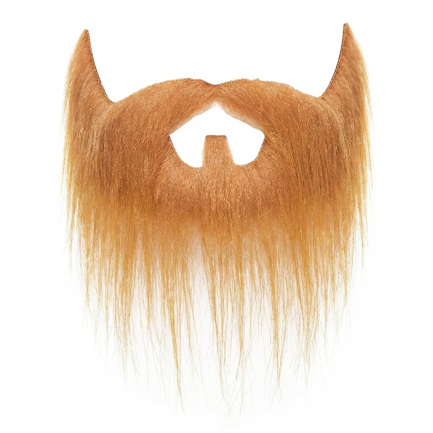 Mustaches Self Adhesive, Novelty, Small Nomad Fake Beard and Fake Mustache, Ginger Color