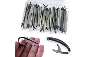 LURESMEOW Paddle Tail Swimbaits,Soft Plastic Fishing Lures Swim Baits for Bass Fishing,30/50/100pcs with Box,Soft Plastic Swimbaits for Bass Trout Crappie Lures Kit for Saltwater Freshwater