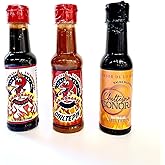 Chiltepin Sonora, La Camananga Roja y Negra Salsa Seafood Sauce, La Original by Lencho 4x4 and Marisquero from Guasave Sinaloa 3 Pack, 5 oz Each