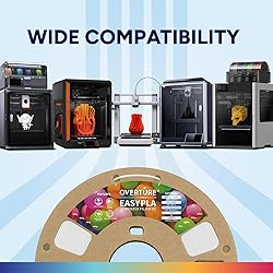 OVERTURE Easy PLA 1.75mm 3D Printer Filament, 1kg
