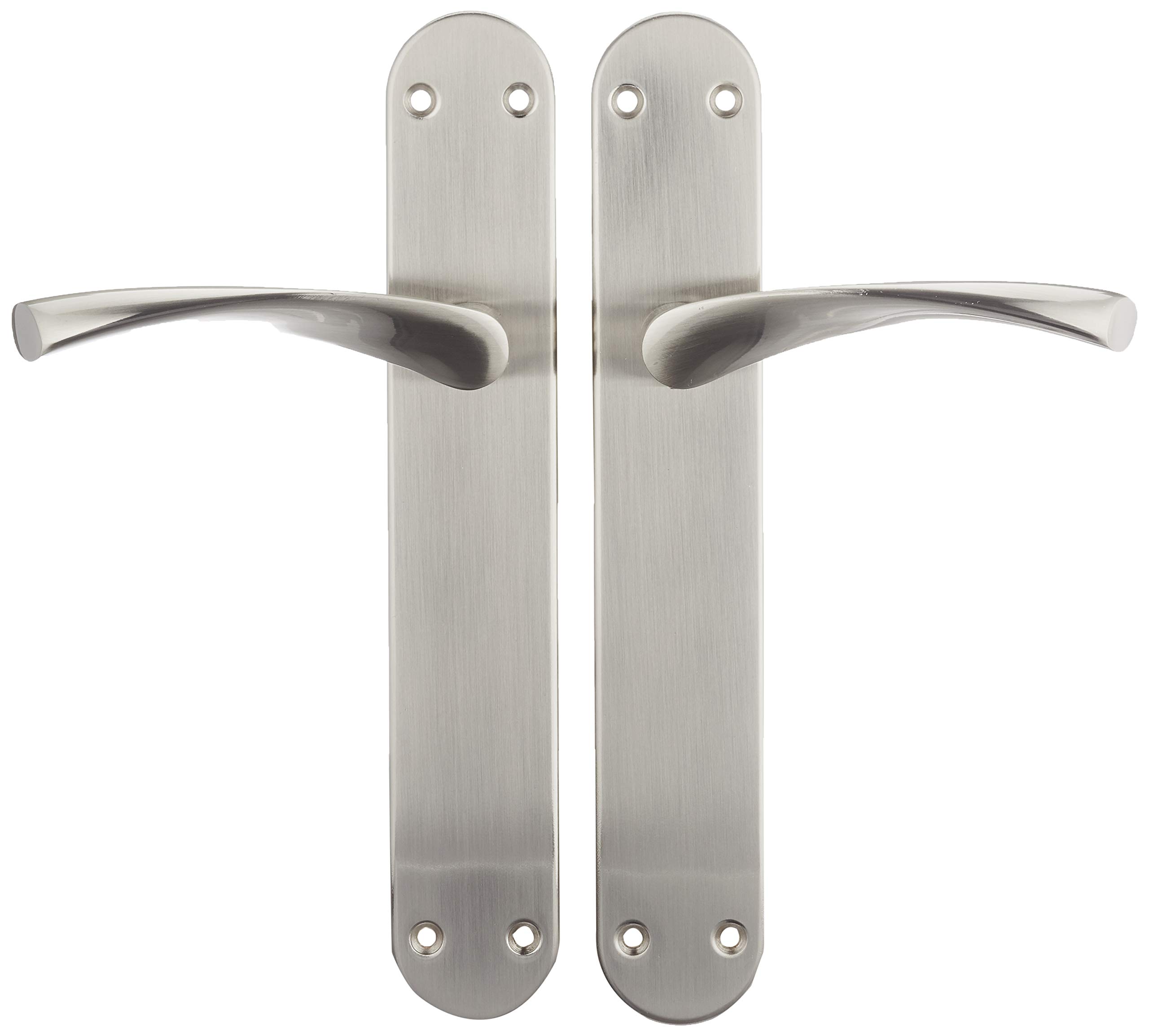 Jdel Interior Door Handle Set with Satin Nickel Plate 0