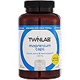 Twinlab Magnesium Caps – High Absorption Magnesium Supplement to Support Leg Cramps Relief – Magnesium Capsules for Stress Re