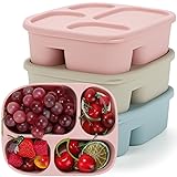 Teenyyou 3 Pack Leakproof Silicone Bento Lunch